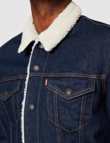 Levi's Type 3 Sherpa Trucker, Chaqueta para Hombre, Azul (Rockridge Trucker 0084), Small