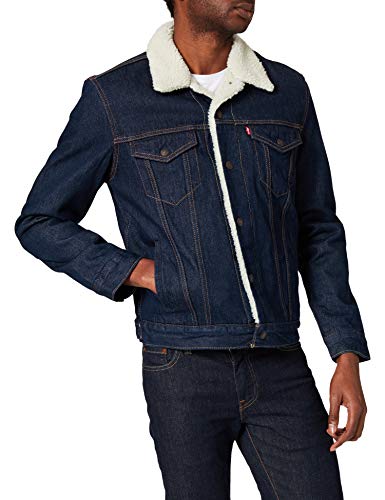 Levi's Type 3 Sherpa Trucker, Chaqueta para Hombre, Azul (Rockridge Trucker 0084), Small