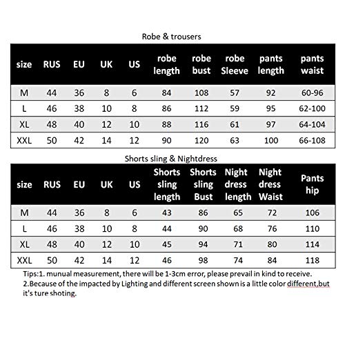 LEYUANA Conjuntos de Pijamas de Invierno cálidos de Terciopelo a la Moda de 4 Piezas, Pijamas de Pijamas de Encaje Sexis para Mujer, Ropa de Dormir sin Mangas XXL 04