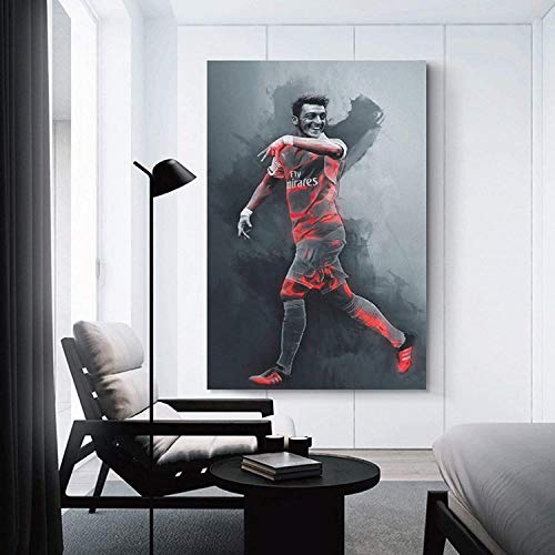 Lienzo Y Arte De Pared PóSter Mesut Ozil para decoración de Habitaciones Pintura Pared Y Estampados Cuadros 11.8"x19.7"(30x50cm) Sin Marco