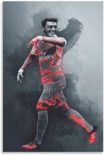 Lienzo Y Arte De Pared PóSter Mesut Ozil para decoración de Habitaciones Pintura Pared Y Estampados Cuadros 11.8"x19.7"(30x50cm) Sin Marco