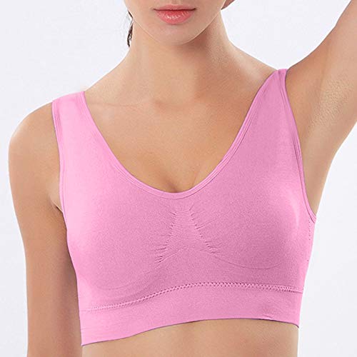 ღLILICATღ Sujetador Deportivo Acolchado para Mujer Top Fitness Workout Camisas para Correr Peso Ligero Ajustable Sujetador De Yoga Tank Top Ropa Interior