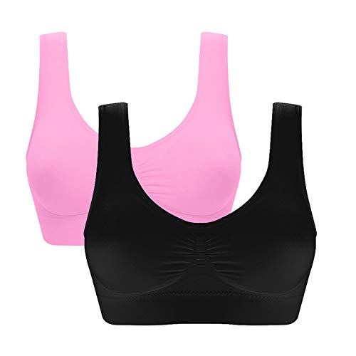 ღLILICATღ Sujetador Deportivo Acolchado para Mujer Top Fitness Workout Camisas para Correr Peso Ligero Ajustable Sujetador De Yoga Tank Top Ropa Interior
