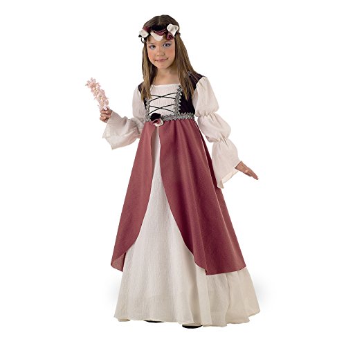 Lima  MI389 T5 - Disfraz de doncella medieval infantil, talla 9 - 11 años