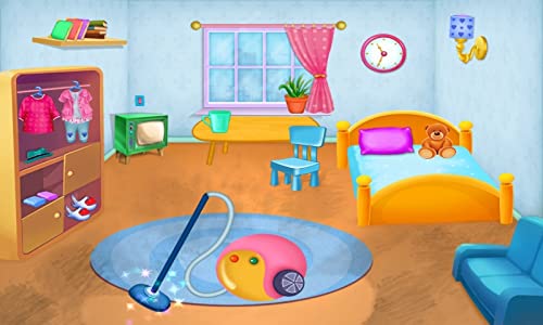 Limpieza de la casa limpiar la casa : juegos de limpieza y actividades en este juego para los niños y niñas - GRATIS