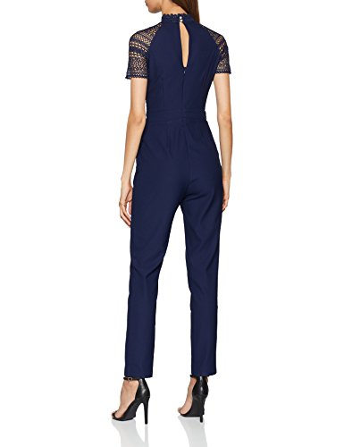 Little Mistress Navy Lace Jumpsuit Mono, Azul (Marino), 44 para Mujer