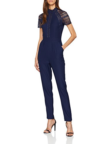 Little Mistress Navy Lace Jumpsuit Mono, Azul (Marino), 44 para Mujer