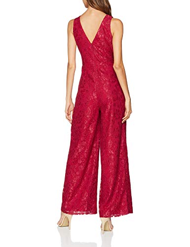 Little Mistress Red Jumpsuit Mono, Rojo (Crimson), 34 para Mujer