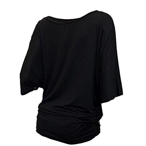 Logobeing Camiseta de Mujer Casquillo con Lentejuelas Top Blusa de Hombro con Espalda Fría Fiesta Camisas Mujer Tallas Grandes