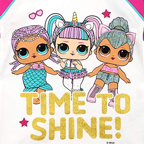 LOL Surprise Pijamas de Manga Corta para Niñas Dolls Multicolor 4-5 Años