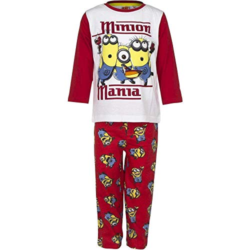 LONGE PIJAMA MINIONS ROJO 8 AÑOS