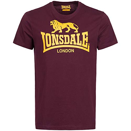Lonsdale Camiseta Manga Corta Logo Burdeos M (UK S)