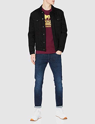 Lonsdale Camiseta Manga Corta Logo Burdeos M (UK S)