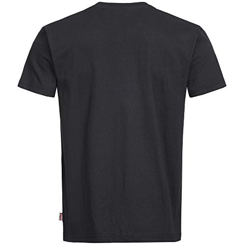 Lonsdale London Caol - Camiseta de Corte Regular para Hombre, Hombre, 113655, Negro, XX-Large