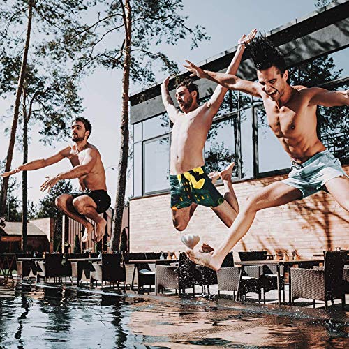 LORVIES Calabazas de Halloween para hombre, bañador de secado rápido, talla S multicolor XL