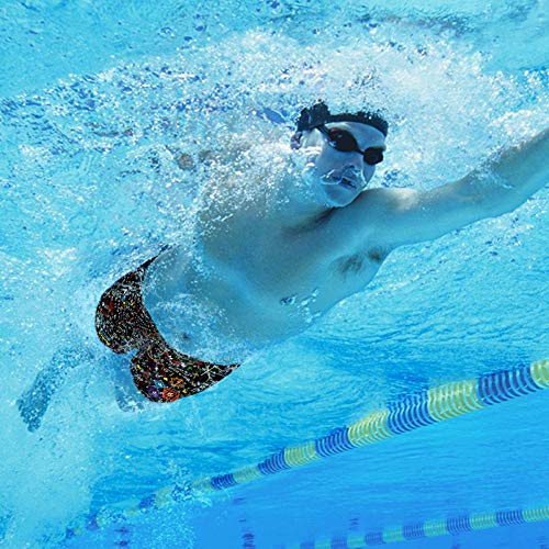 LORVIES Matemáticas Lineales Matemáticas Educación Círculo Geométrico Parcelas Hombres Swim Boxer Briefs Corto Cuadrado Pierna Traje de baño de secado rápido, S