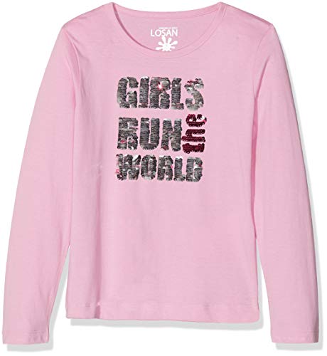 losan 826-1205AD Camiseta de Manga Larga, Rosa (Rosa Chicle 280), 2 años (Tamaño del Fabricante:2) para Niñas