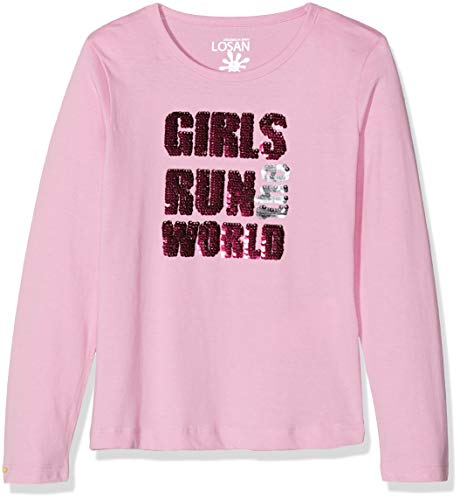 losan 826-1205AD Camiseta de Manga Larga, Rosa (Rosa Chicle 280), 2 años (Tamaño del Fabricante:2) para Niñas