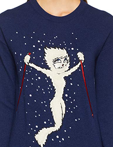 Love Moschino Casual Dresses Vestido, Azul (Blue Y63), 42 (Talla del Fabricante: 46) para Mujer