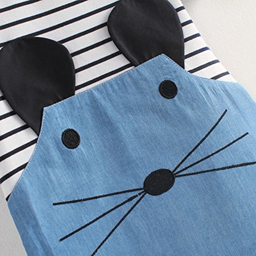 Loveble - Vestido - Manga Larga - para bebé niña multicolor A