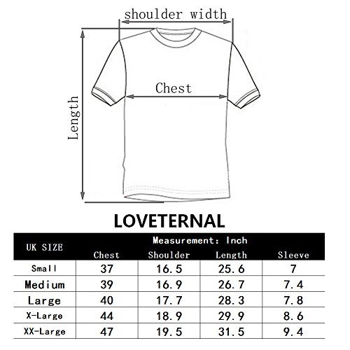 Loveternal Pecho Camiseta Unisex 3D Impreso Gráfico Casual Manga Corta Tops Tees XL