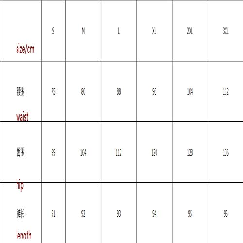 Luandge Pantalones Vaqueros de Pierna Recta Desgastados Bordados a Media Cintura para Mujer Pantalones de Mezclilla relajados elásticos de Moda Casual con Agujeros L