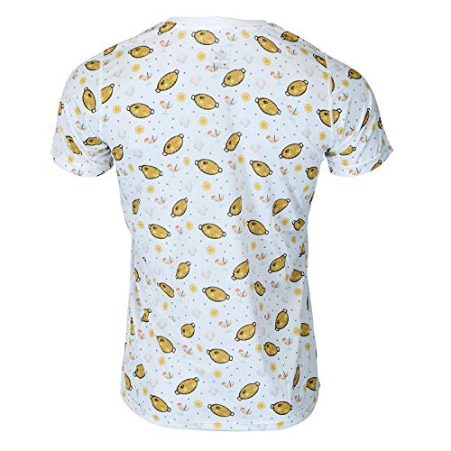 Luanvi Camiseta de Manga Corta Estampado Paella Valenciana Edición 2019, Unisex, Multicolor, M