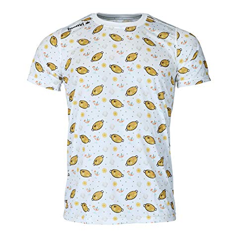 Luanvi Camiseta de Manga Corta Estampado Paella Valenciana Edición 2019, Unisex, Multicolor, M