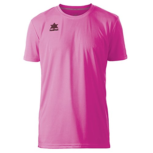 Luanvi Pol Camiseta de Deportes Manga Corta, Hombre, Rosa, L