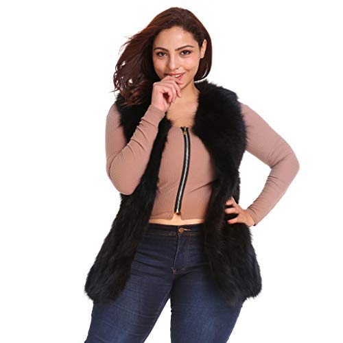 Luckycat Abrigos Mujer Invierno Parka Chaquetas Mujer Invierno Abrigo de Piel sintética cálido Capas Cardigans Mujer Elegantes Talla Grande Piel Sintética Abrigo Cálido de Invierno de Otoño