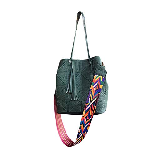 Luckycat Bolsos bandolera Mujer Bolso de cuero suave para mujer Bolsos grandes Bolsos bandolera Bolsas Bolso Borla Pequeño Bolso de Hombro Cuero PU Bolso Bandolera de Mujer