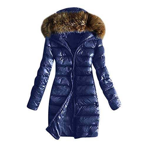 Luckycat Chaquetas Acolchada De Plumas Abrigo Parka para Mujer Abrigo Largo de Invierno Abrigo de Plumas Clásico De Invierno Chaqueta con Capucha para Mujer Chaqueta