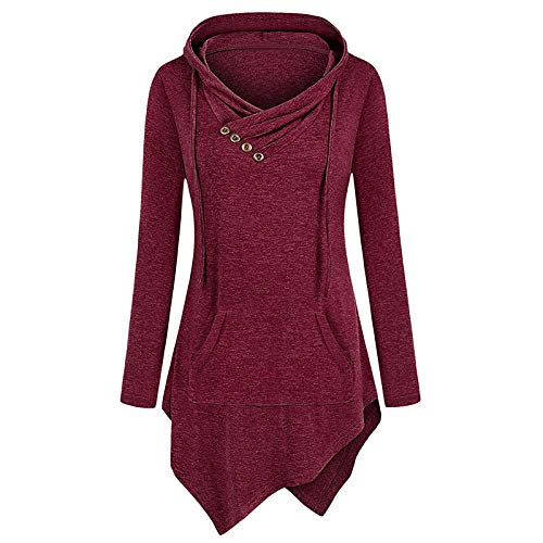 Luckycat Moda Mujer Jersey Invierno SuéTer Largo Mangas Largas Vestido Corto Elegante, Pullover Ropa Mujer Manga Larga Camisa Maciza Blusa Casual Tops Sueltas Camiseta