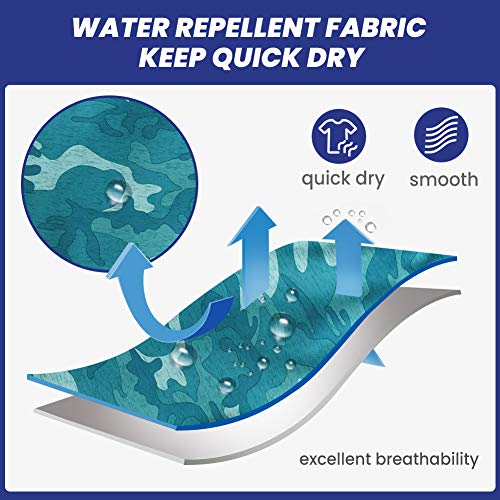 MaaMgic Bañador Hombre de Natación Estiramiento de 4 vías Secado Rápido Interior de Malla Traje de Baño Deportivos 4-Way Stretch，Camuflaje，M