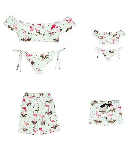 Madre e Hija Bikinis Traje de baño, Mamá bebé Bañadores de Mujer de Verano Playa, Conjunto de Bikini de Baño Niñas Traje de Baño (Niña, 6T)