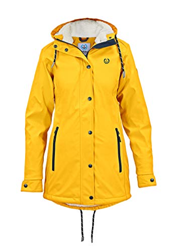MADSea Friesennerz - Chubasquero con forro para mujer, color amarillo amarillo 54