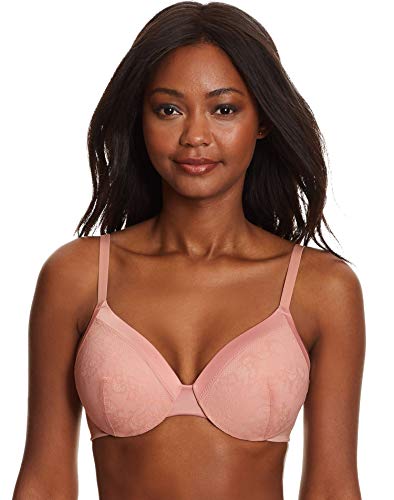 Maidenform Women's Comfort Devotion Extra-Coverage Bra Sujetador para Camiseta, Rose Pâle Transparent Avec Pirouette Rose, 100C para Mujer