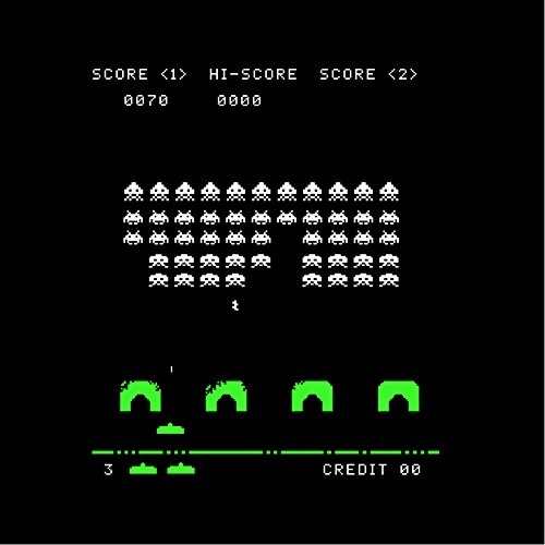 MAKAYA Camisetas Frikis para Mujer - Space Invaders - Negras L