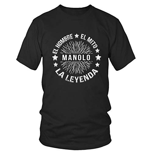 Manolo | Camiseta para Hombre M | El Hombre El Mito La Leyenda