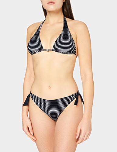 Marc O'Polo Beach W Slip, Conjuntos de Bikini para Mujer, Multicolor (white/black 001), 44 (Talla fabricante: 18)