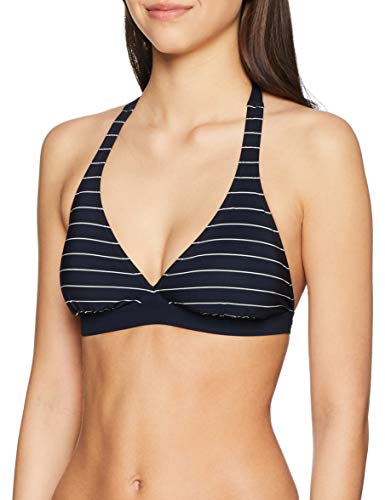 Marc O’Polo Body & Beach Beach W-Triangle Bikini-Top Parte de Arriba, Negro (Blauschwarz 001), 95C (Talla del Fabricante: 040C) para Mujer