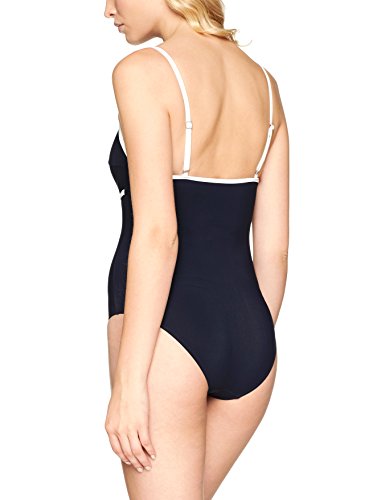 Marc O'Polo Body & Beach Body & Beach Traje de baño de una Pieza, Negro (Blue-Black 001), 38B para Mujer