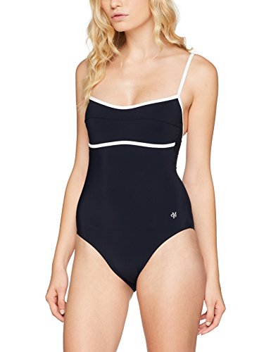 Marc O'Polo Body & Beach Body & Beach Traje de baño de una Pieza, Negro (Blue-Black 001), 38B para Mujer