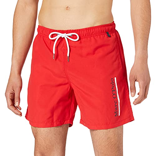 Marc O’Polo Body & Beach Men Beach Badeshorts Bañador para Hombre, Chilli Rojo, L