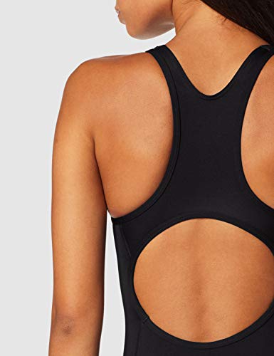 Marca Amazon - AURIQUE Bañador con Espalda de Nadador Mujer, Negro (Black), L, Label:L