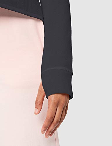 Marca Amazon - AURIQUE Sudadera con Capucha de Deporte Súper Suave Mujer, Negro (Black), 38, Label:S