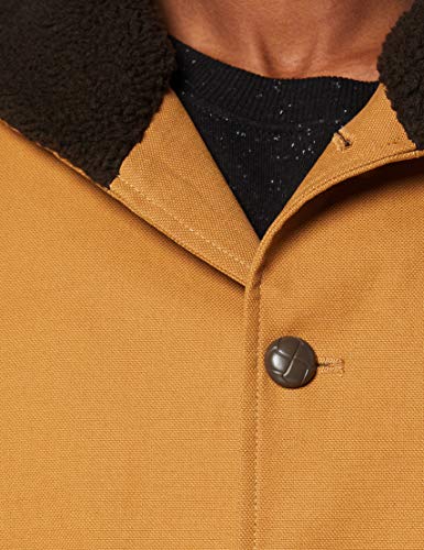 Marca Amazon - find. Abrigo Acolchado Hombre, Marrón (Tobacco), XS, Label: XS