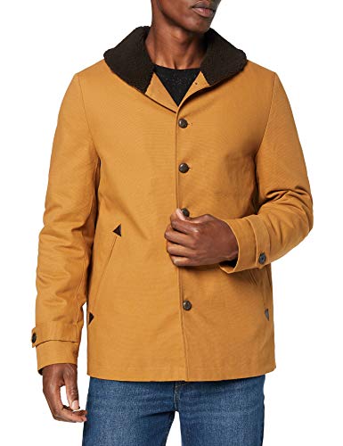 Marca Amazon - find. Abrigo Acolchado Hombre, Marrón (Tobacco), XS, Label: XS