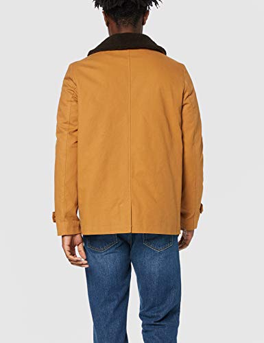 Marca Amazon - find. Abrigo Acolchado Hombre, Marrón (Tobacco), XS, Label: XS