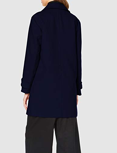 Marca Amazon - find. Abrigo Cruzado Mujer, Azul (Blue), 42, Label: L